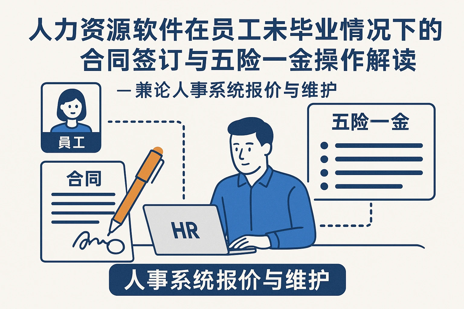 人力资源软件在员工未毕业情况下的合同签订与五险一金操作解读——兼论人事系统报价与维护