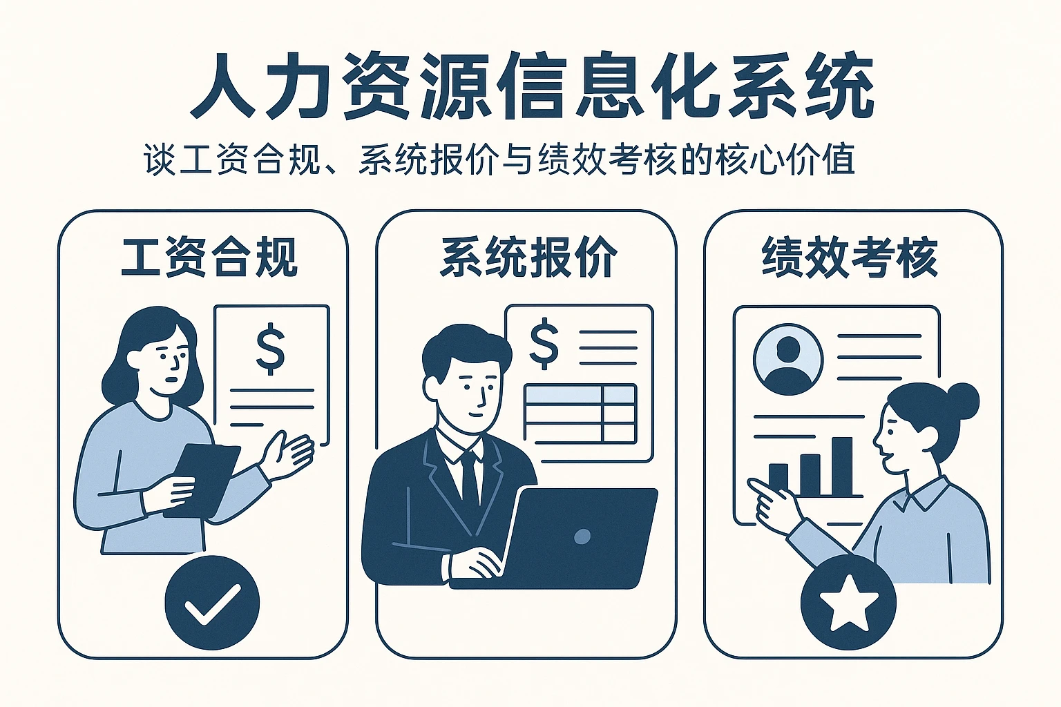 人力资源信息化系统 | 谈工资合规、系统报价与绩效考核的核心价值