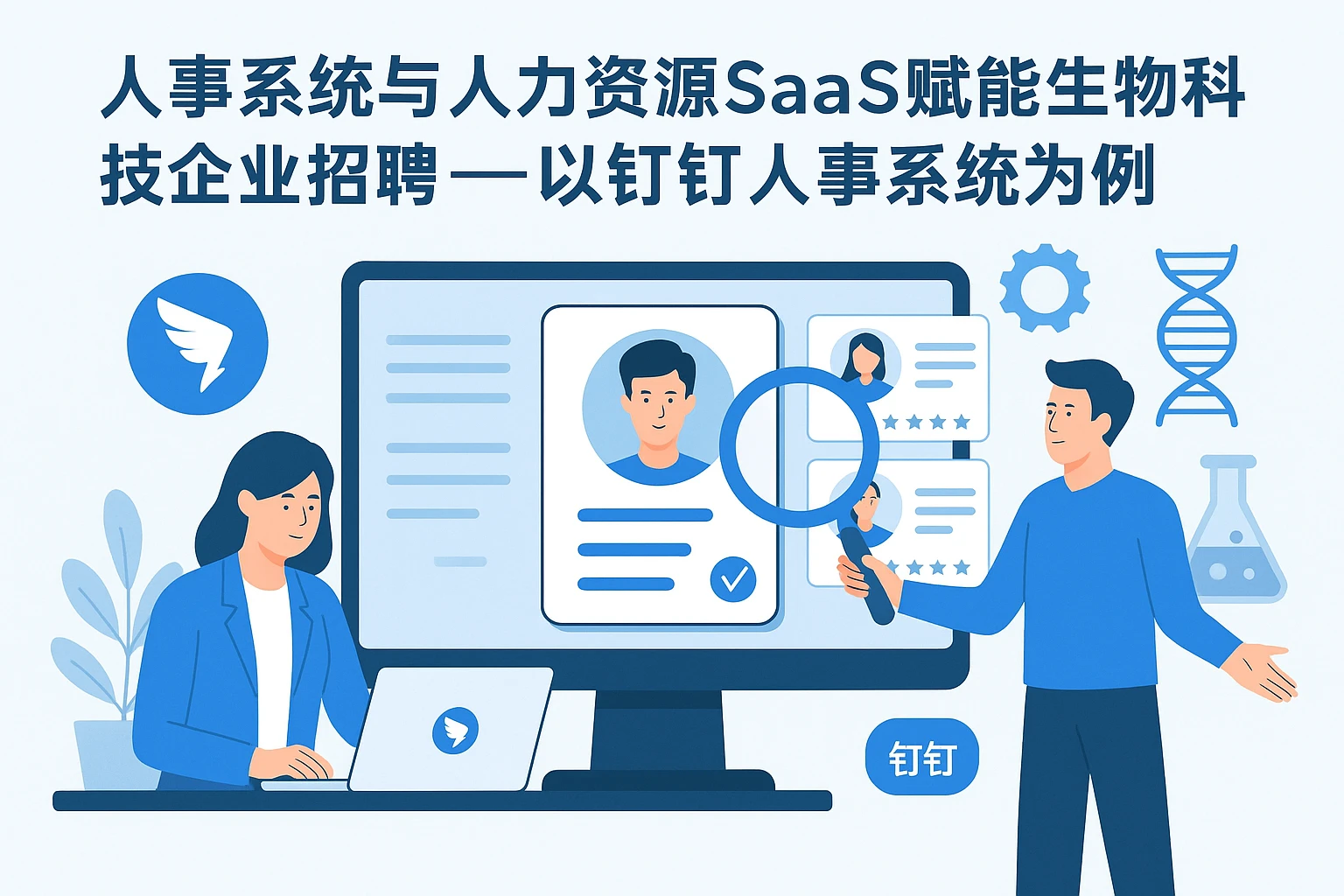 人事系统与人力资源SaaS赋能生物科技企业招聘——以钉钉人事系统为例