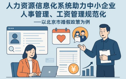 人力资源信息化系统助力中小企业人事系统与工资管理规范化 —— 以北京市婚假政策为例