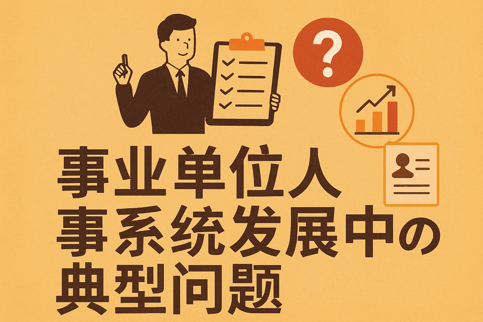 事业单位人事系统发展中的典型问题