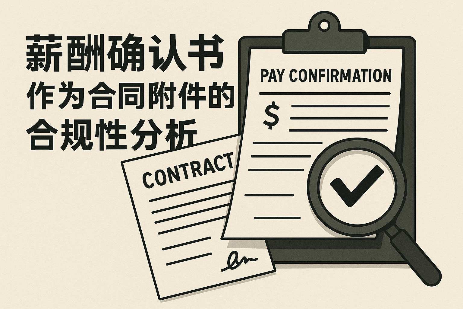薪酬确认书作为合同附件的合规性分析