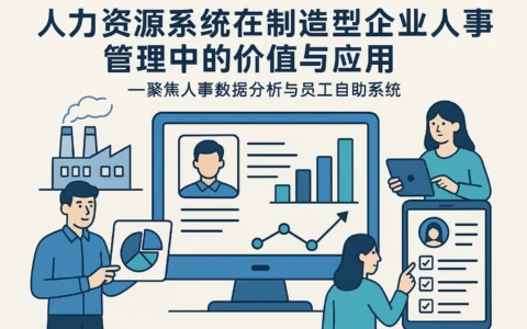 人力资源系统在制造型企业人事管理中的价值与应用——聚焦人事数据分析与员工自助系统
