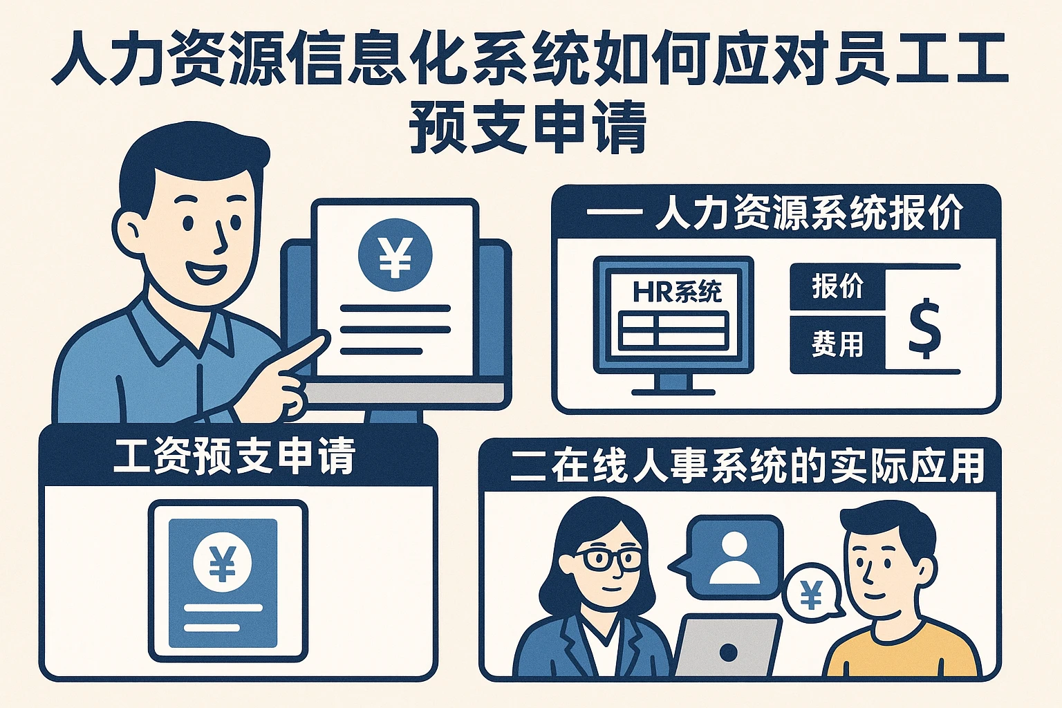 人力资源信息化系统如何应对员工工资预支申请——人力资源系统报价与在线人事系统的实际应用