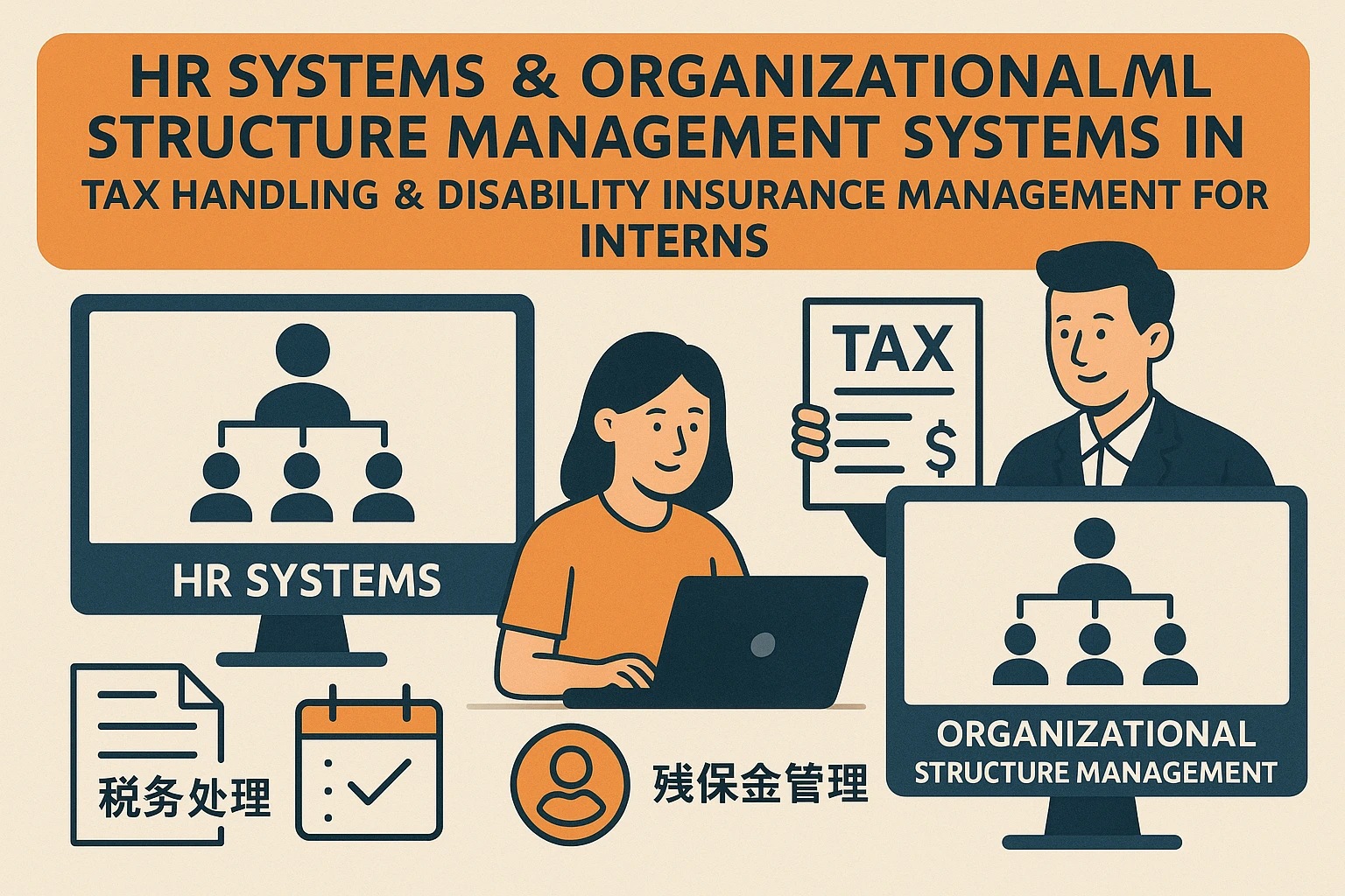 人力资源系统与组织架构管理系统在实习生税务处理与残保金管理中的关键作用