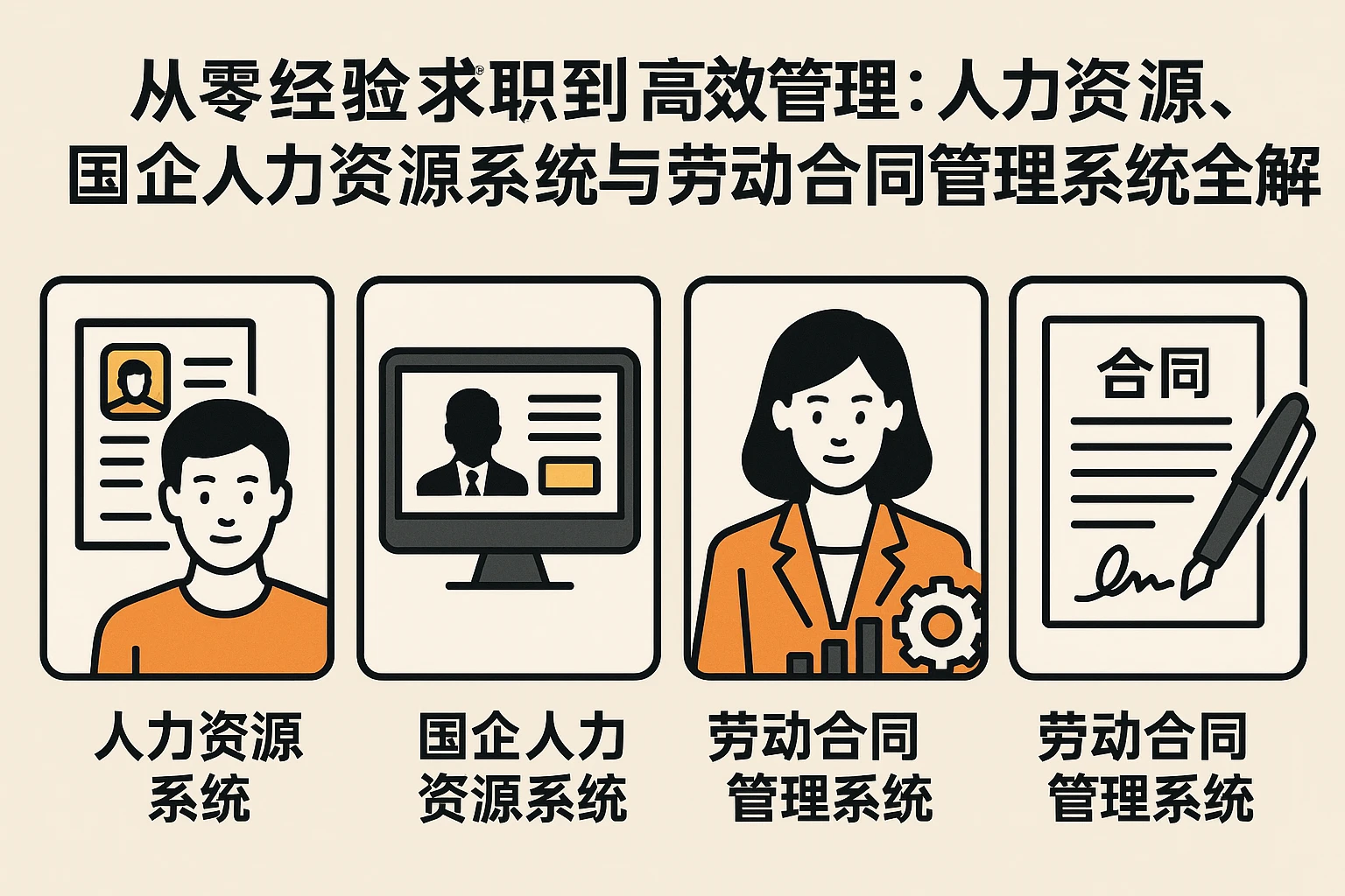 从零经验求职到高效管理：人力资源系统、国企人力资源系统与劳动合同管理系统全解析