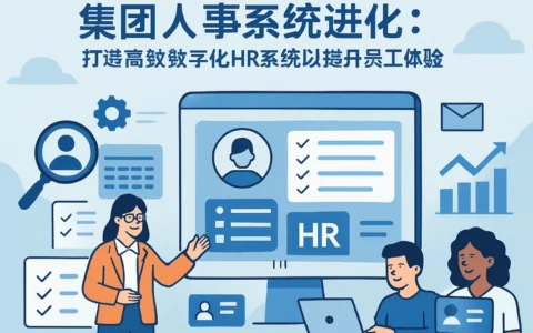 集团人事系统进化：打造高效数字化HR系统以提升员工体验