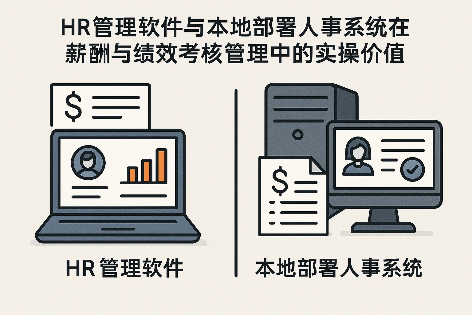 HR管理软件与本地部署人事系统在薪酬与绩效考核管理中的实操价值