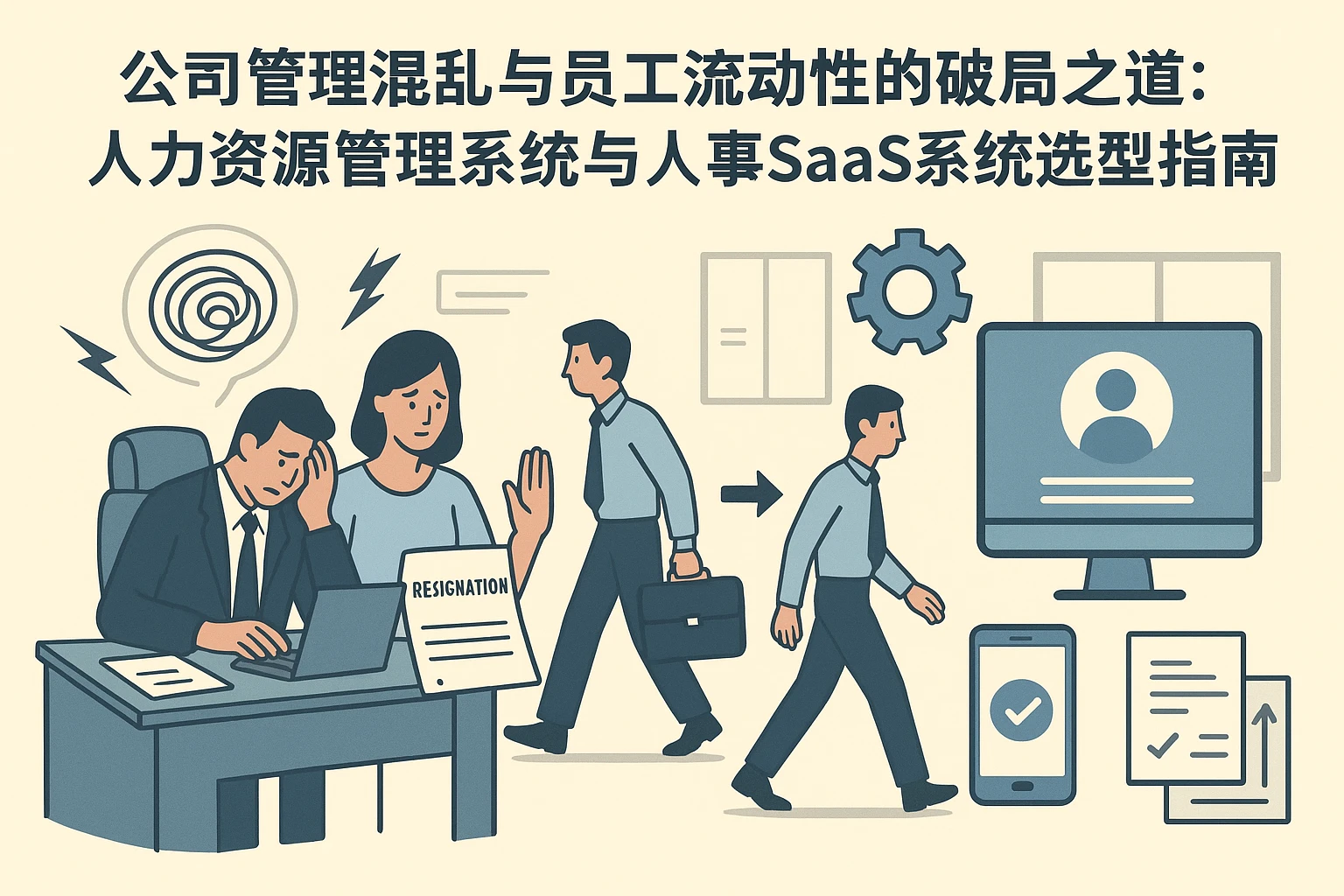 公司管理混乱与员工流动性的破局之道：人力资源管理系统与人事SaaS系统选型指南