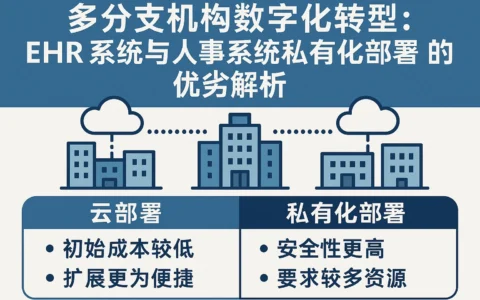多分支机构数字化转型：EHR系统与人事系统私有化部署的优劣解析