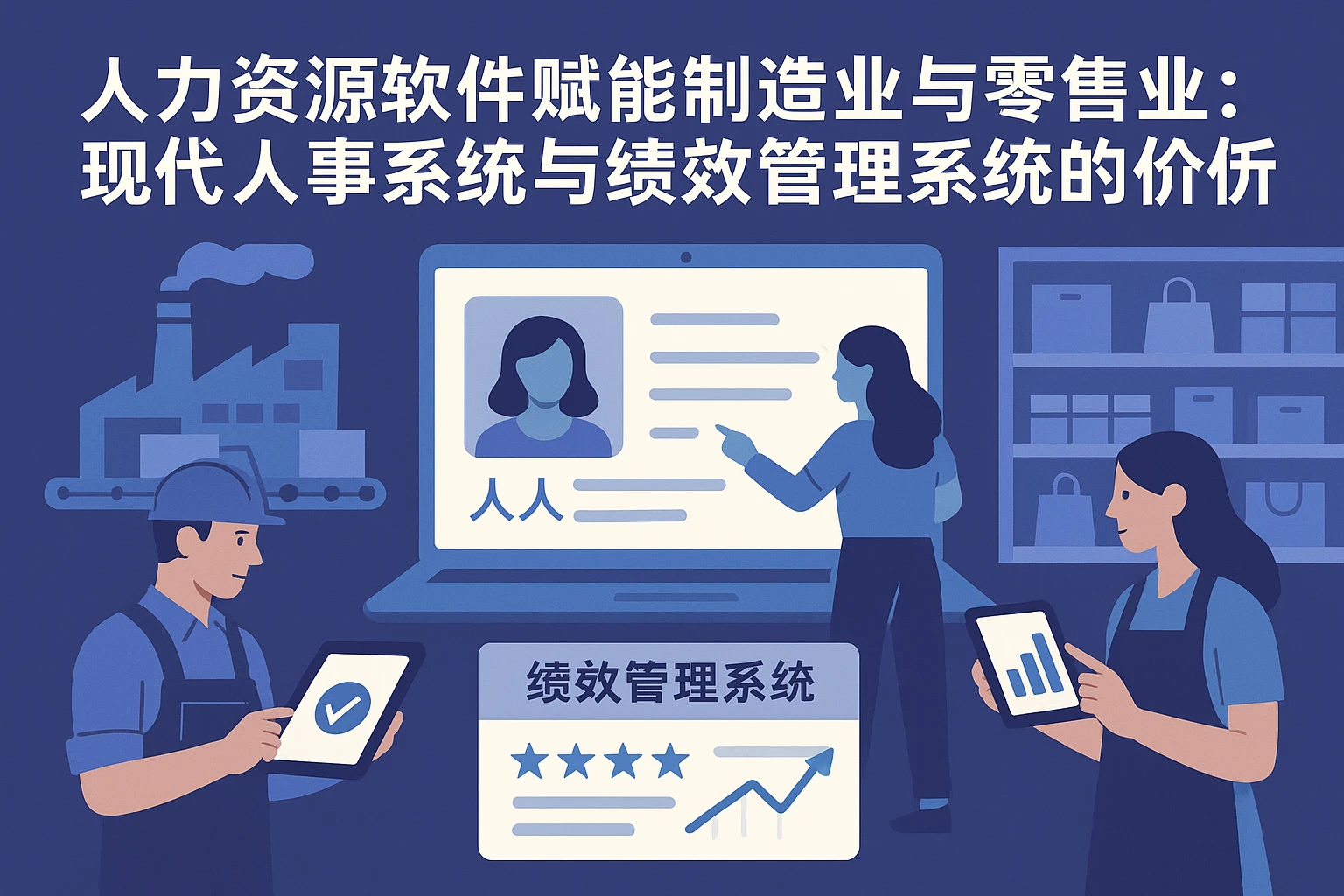 人力资源软件赋能制造业与零售业：现代人事系统与绩效管理系统的价值解析