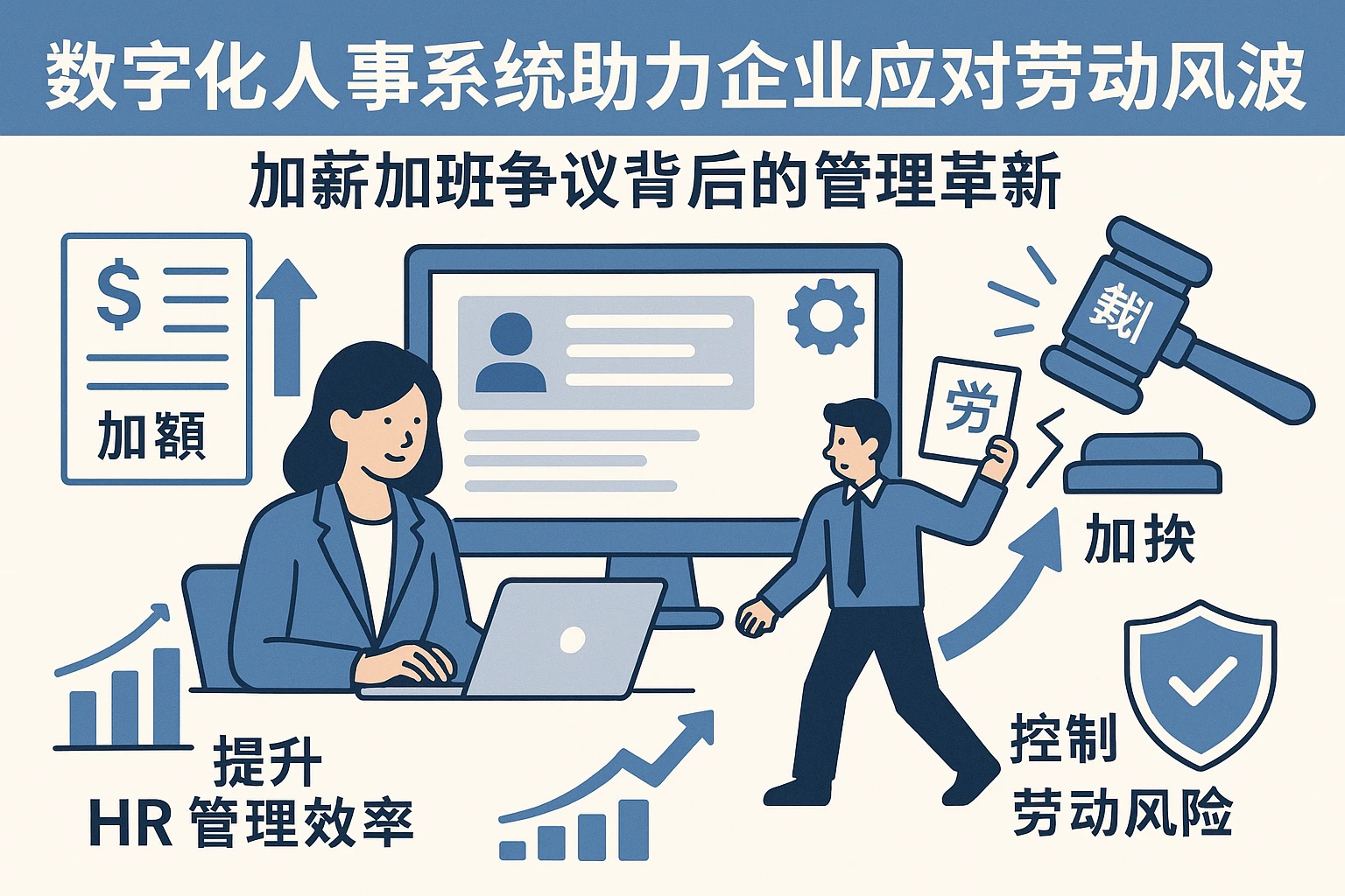 数字化人事系统助力企业应对劳动仲裁风波 —— 加薪加班争议背后的管理革新