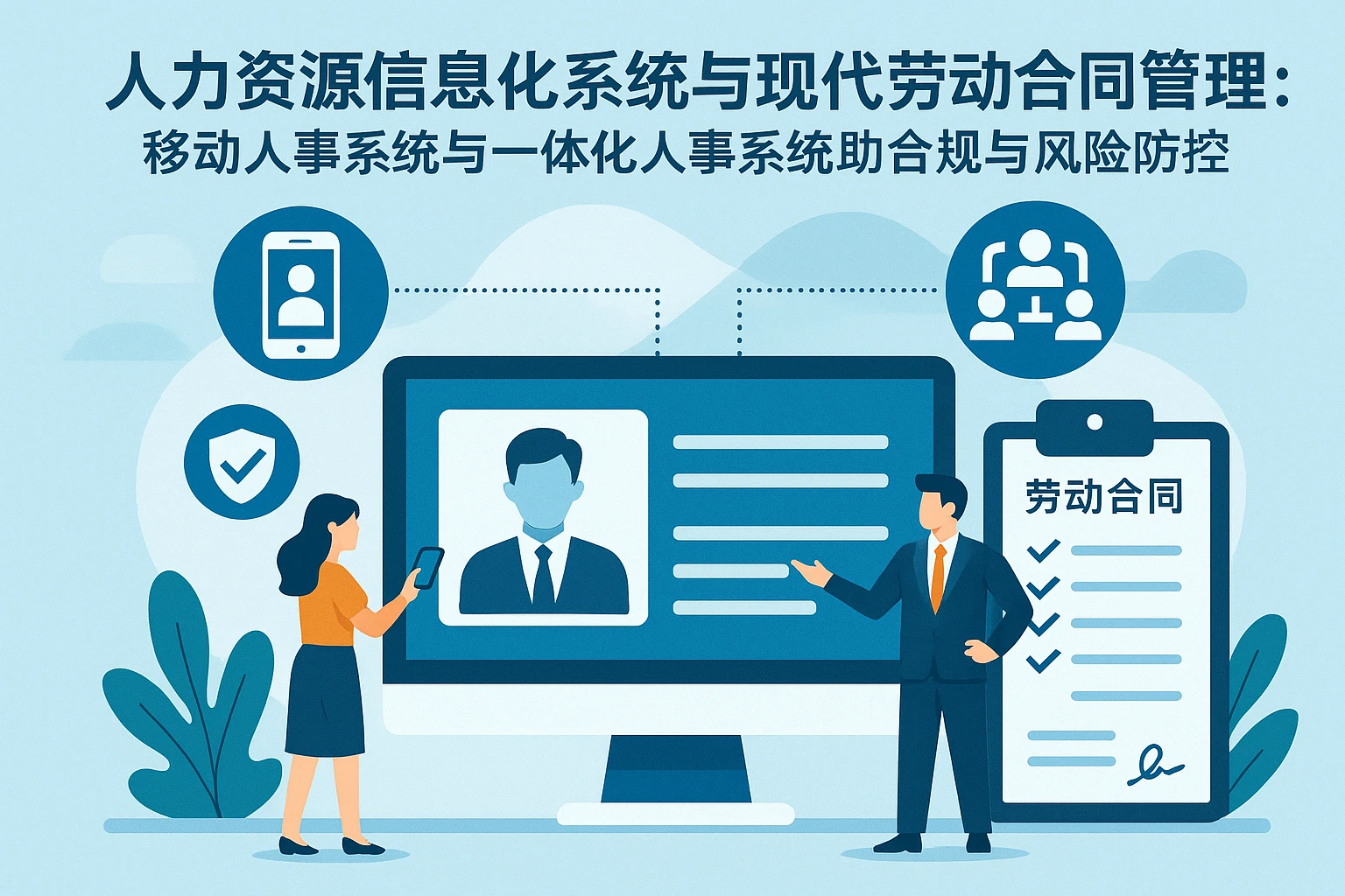 人力资源信息化系统与现代劳动合同管理：移动人事系统与一体化人事系统助力合规与风险防控
