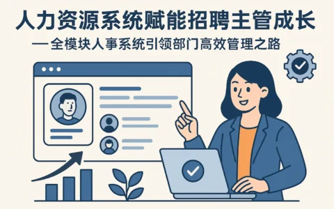 人力资源系统赋能招聘主管成长——全模块人事系统引领部门高效管理之路