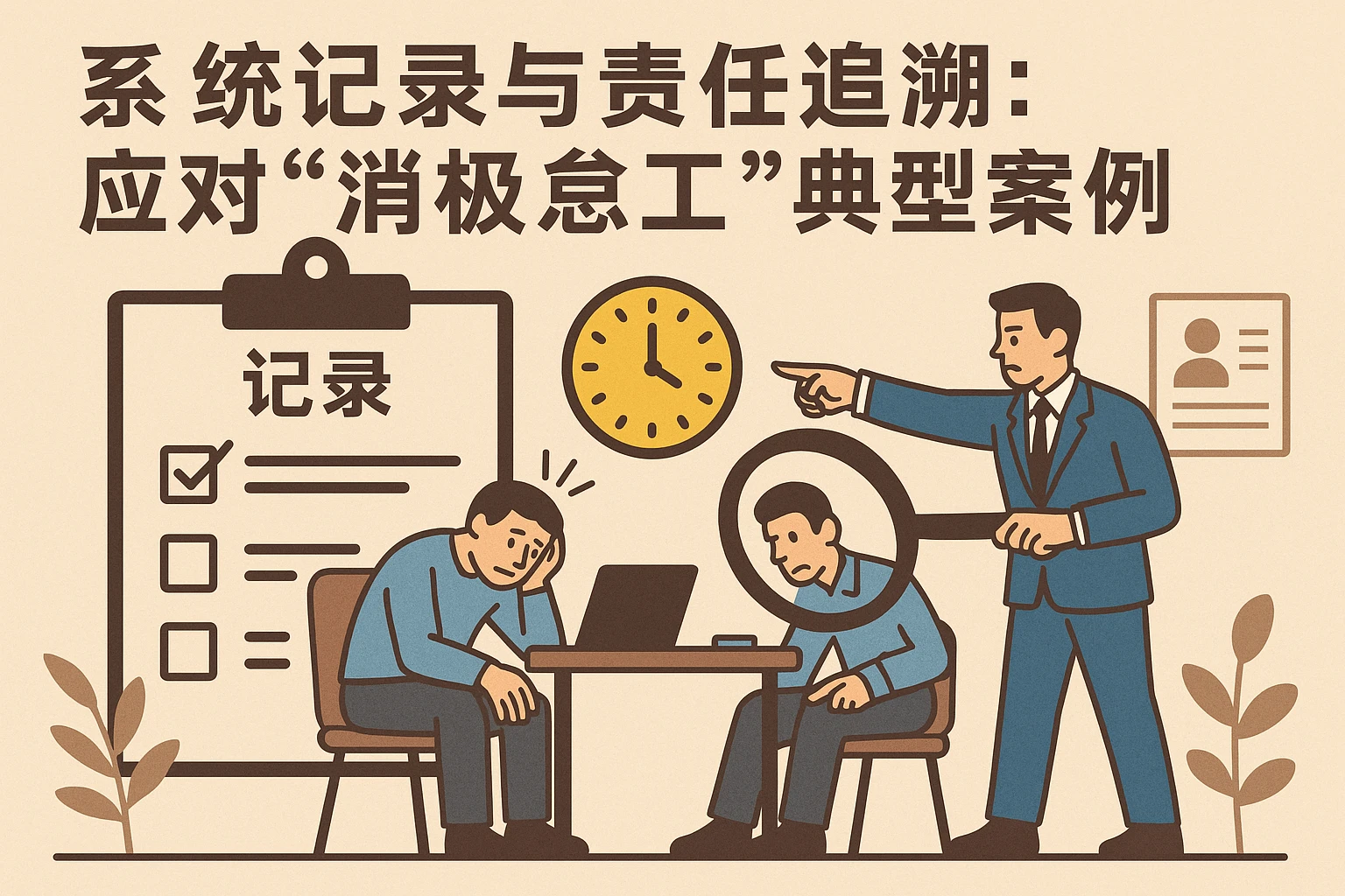 系统记录与责任追溯：应对“消极怠工”典型案例