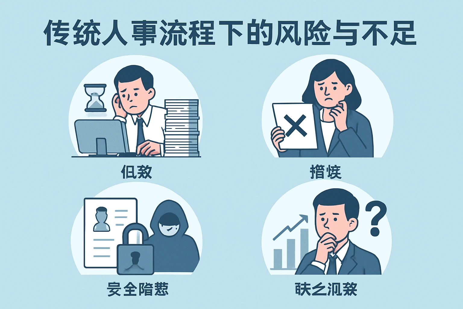 传统人事流程下的风险与不足