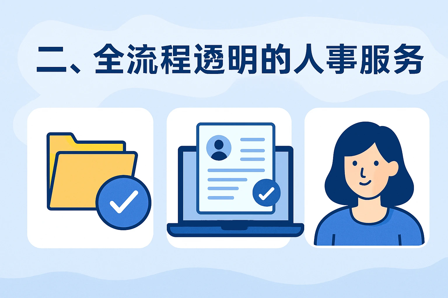 二、全流程透明的人事服务