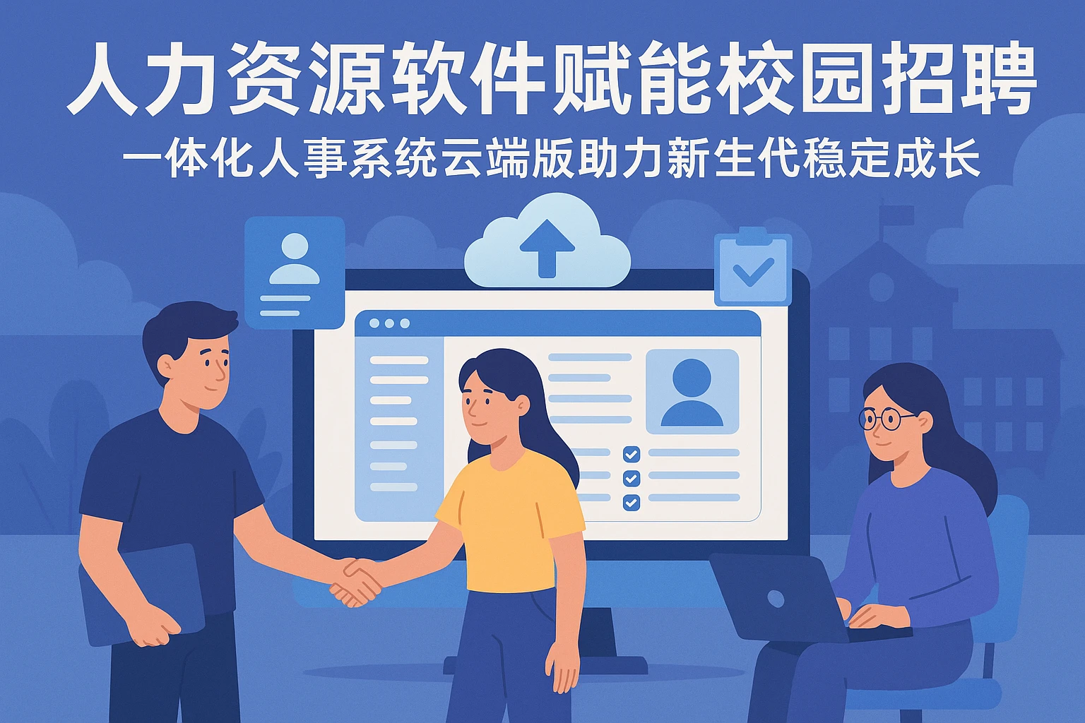 人力资源软件赋能校园招聘，一体化人事系统云端版助力新生代稳定成长