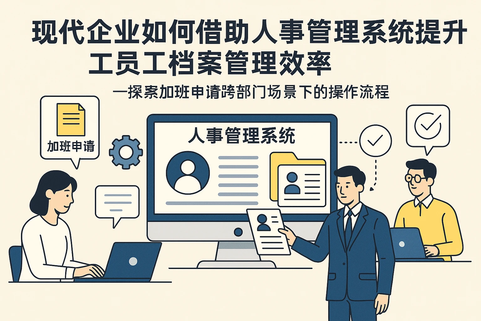 现代企业如何借助人事管理系统提升员工档案管理系统效率——探索加班申请跨部门场景下的操作流程