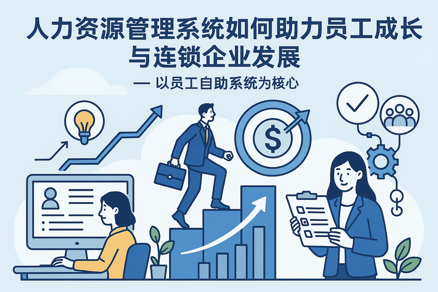 人力资源管理系统如何助力员工成长与连锁企业发展 —— 以员工自助系统为核心