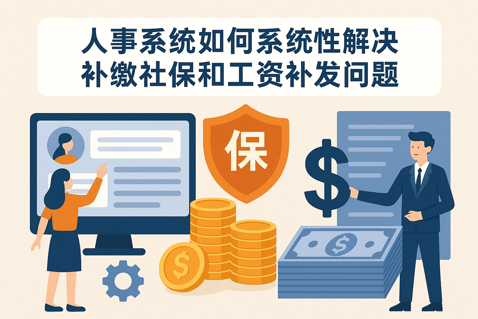 人事系统如何系统性解决补缴社保和工资补发问题