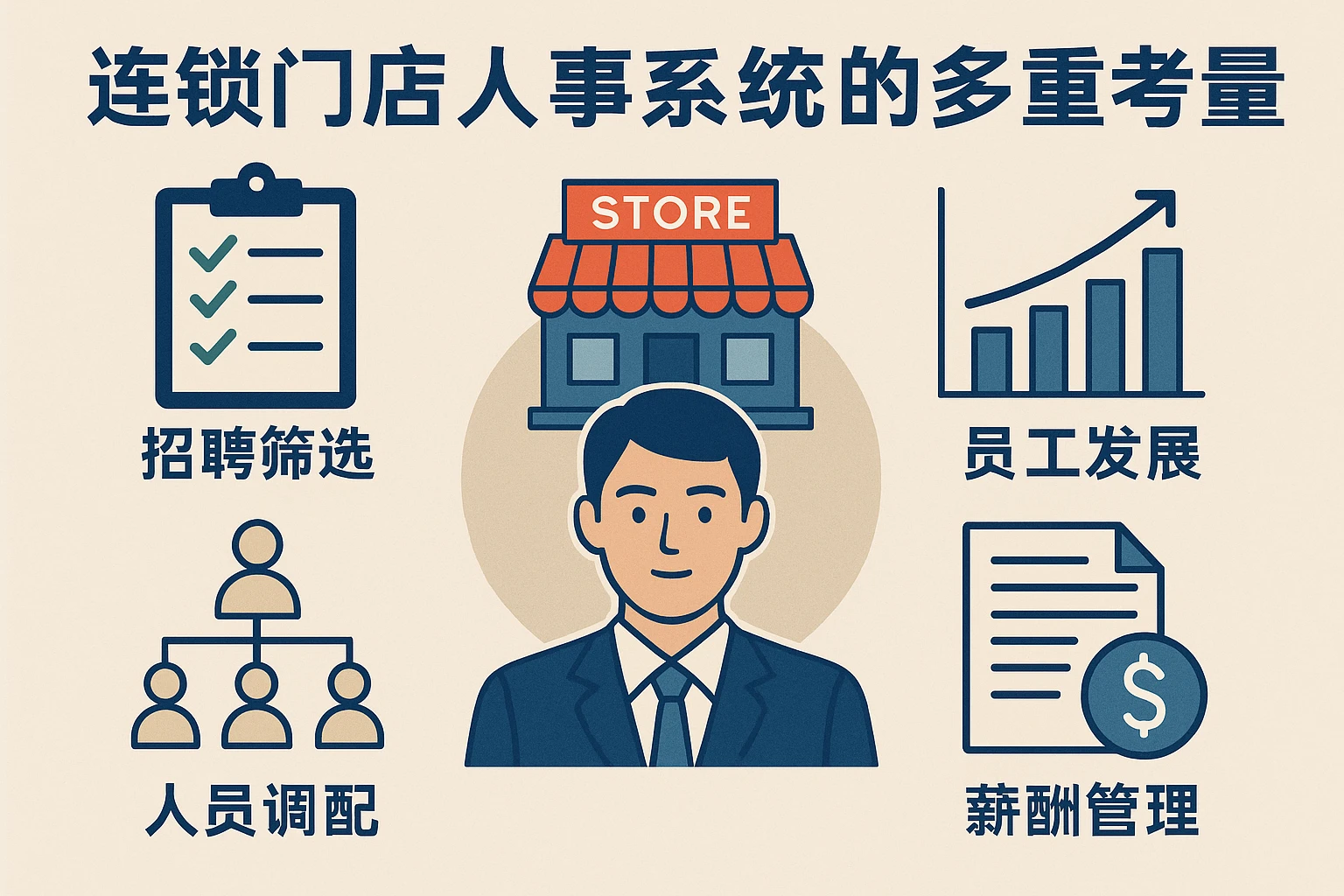 连锁门店人事系统的多重考量