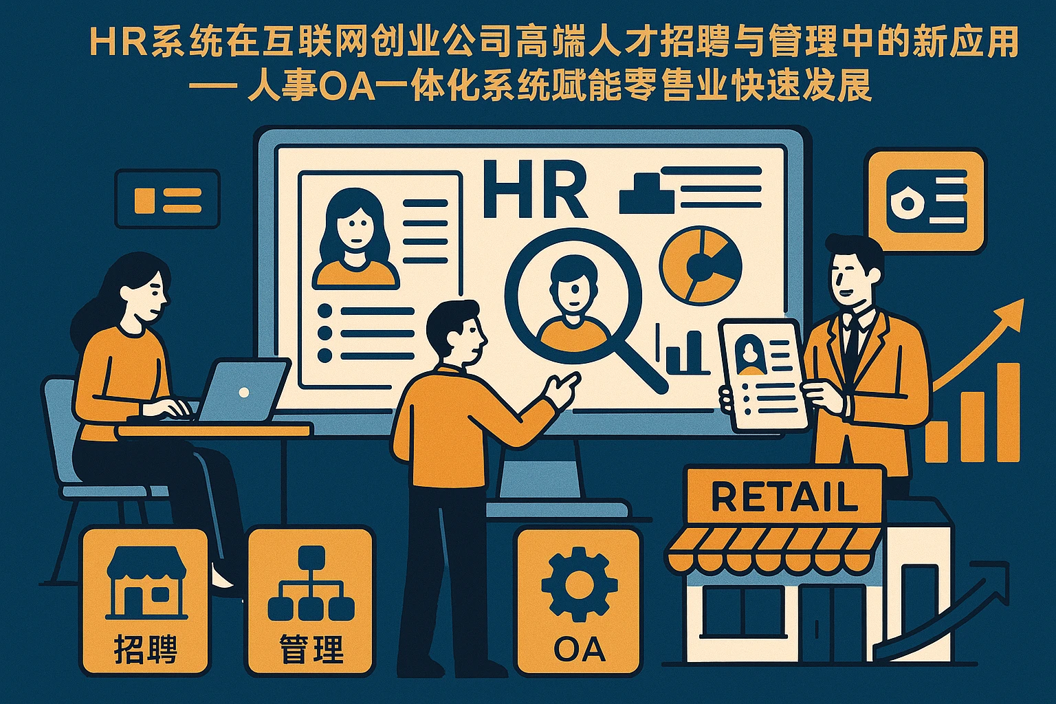 HR系统在互联网创业公司高端人才招聘与管理中的创新应用——人事OA一体化系统赋能零售业快速发展