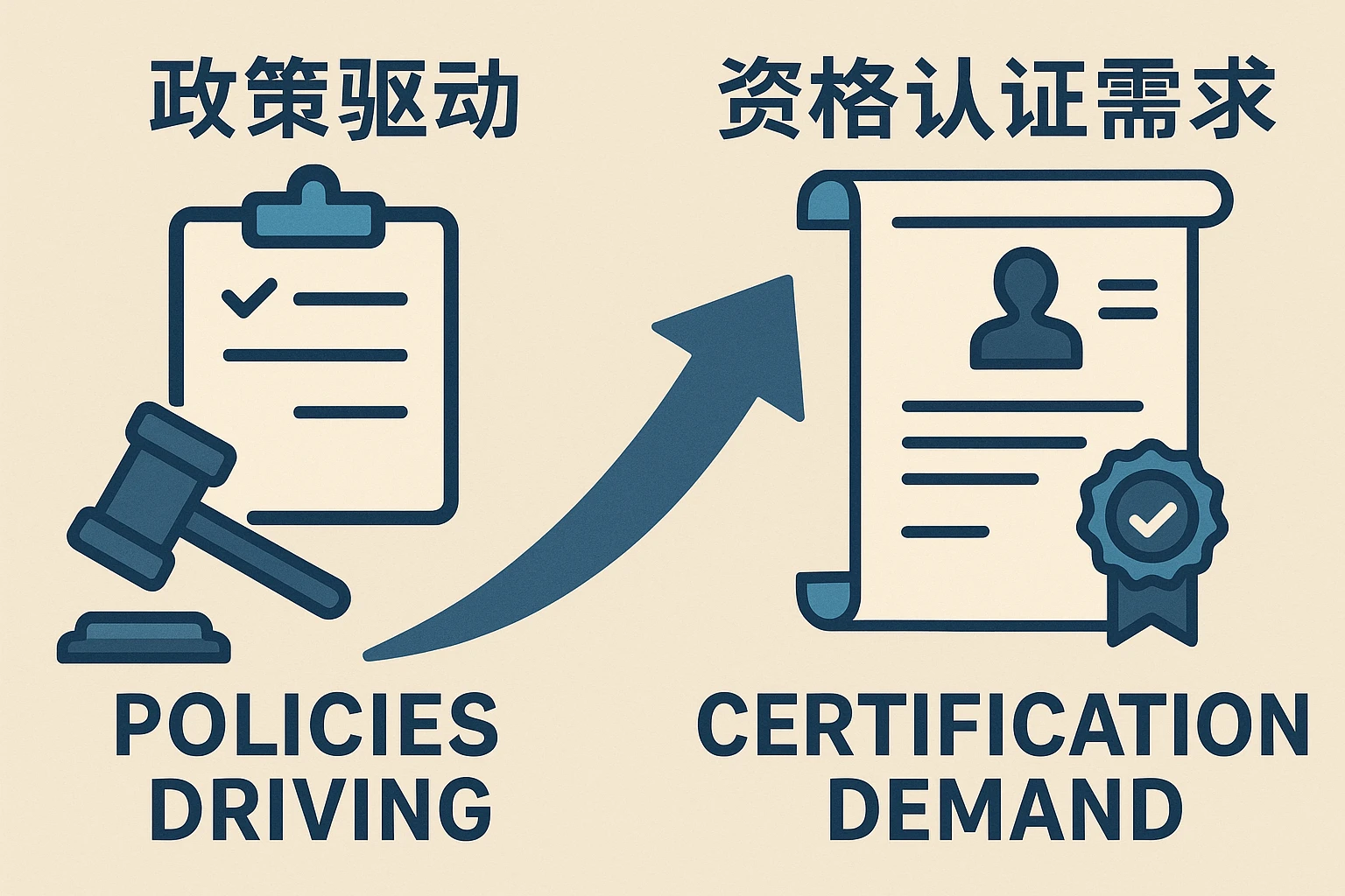 政策驱动与资格认证需求