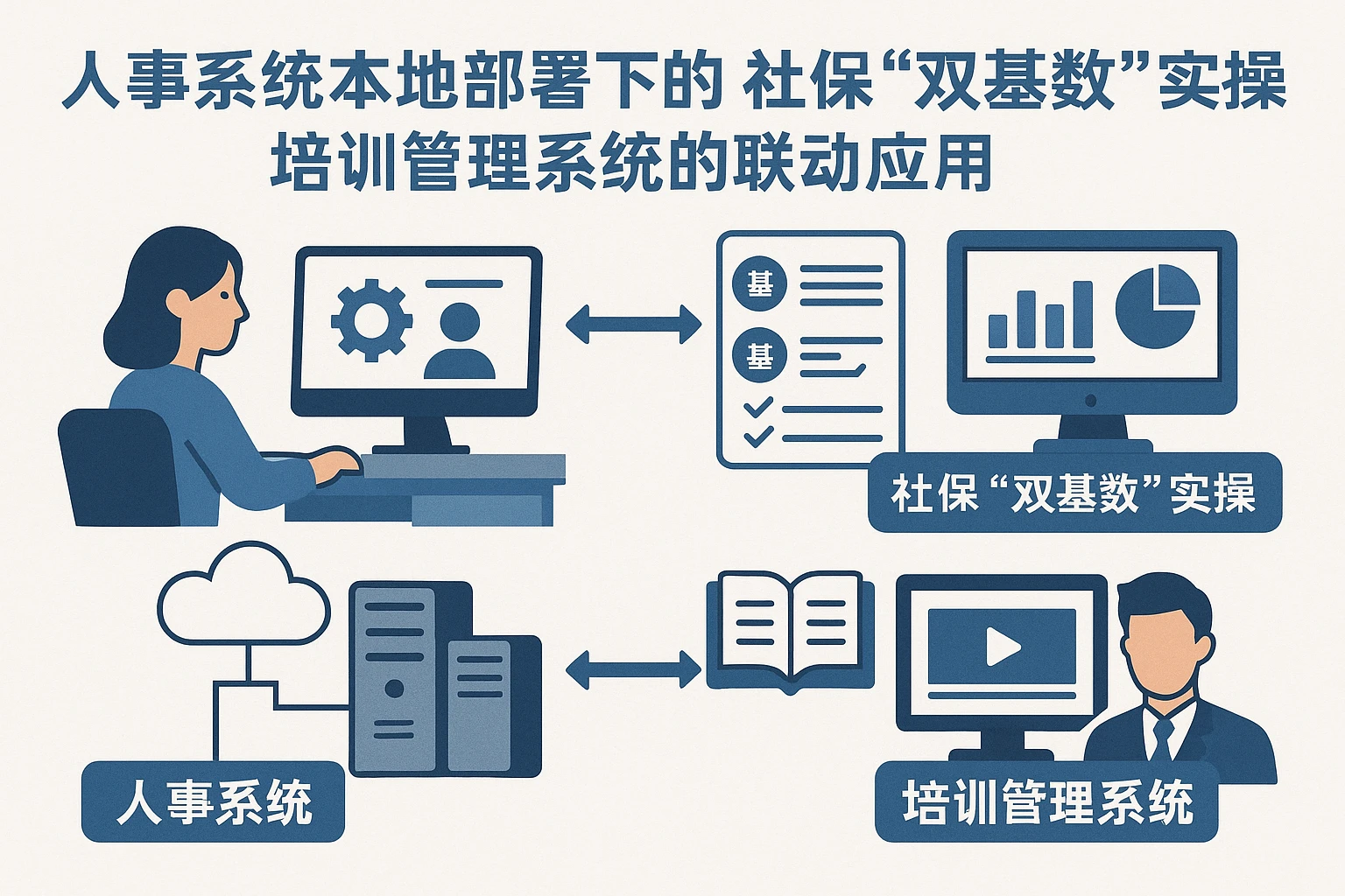 人事系统本地部署下的社保“双基数”实操与培训管理系统的联动应用