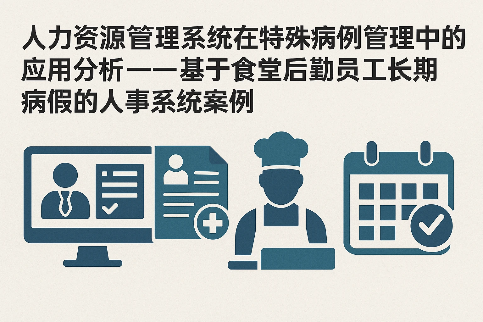 人力资源管理系统在特殊病例管理中的应用分析——基于食堂后勤员工长期病假的人事系统案例