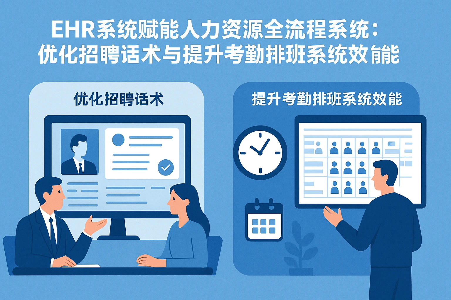 EHR系统赋能人力资源全流程系统：优化招聘话术与提升考勤排班系统效能