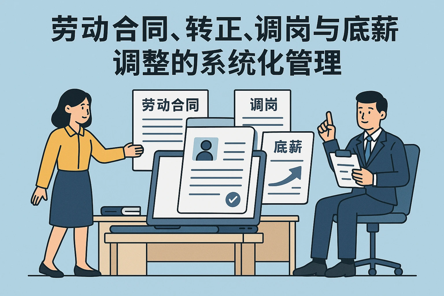 劳动合同、转正、调岗与底薪调整的系统化管理