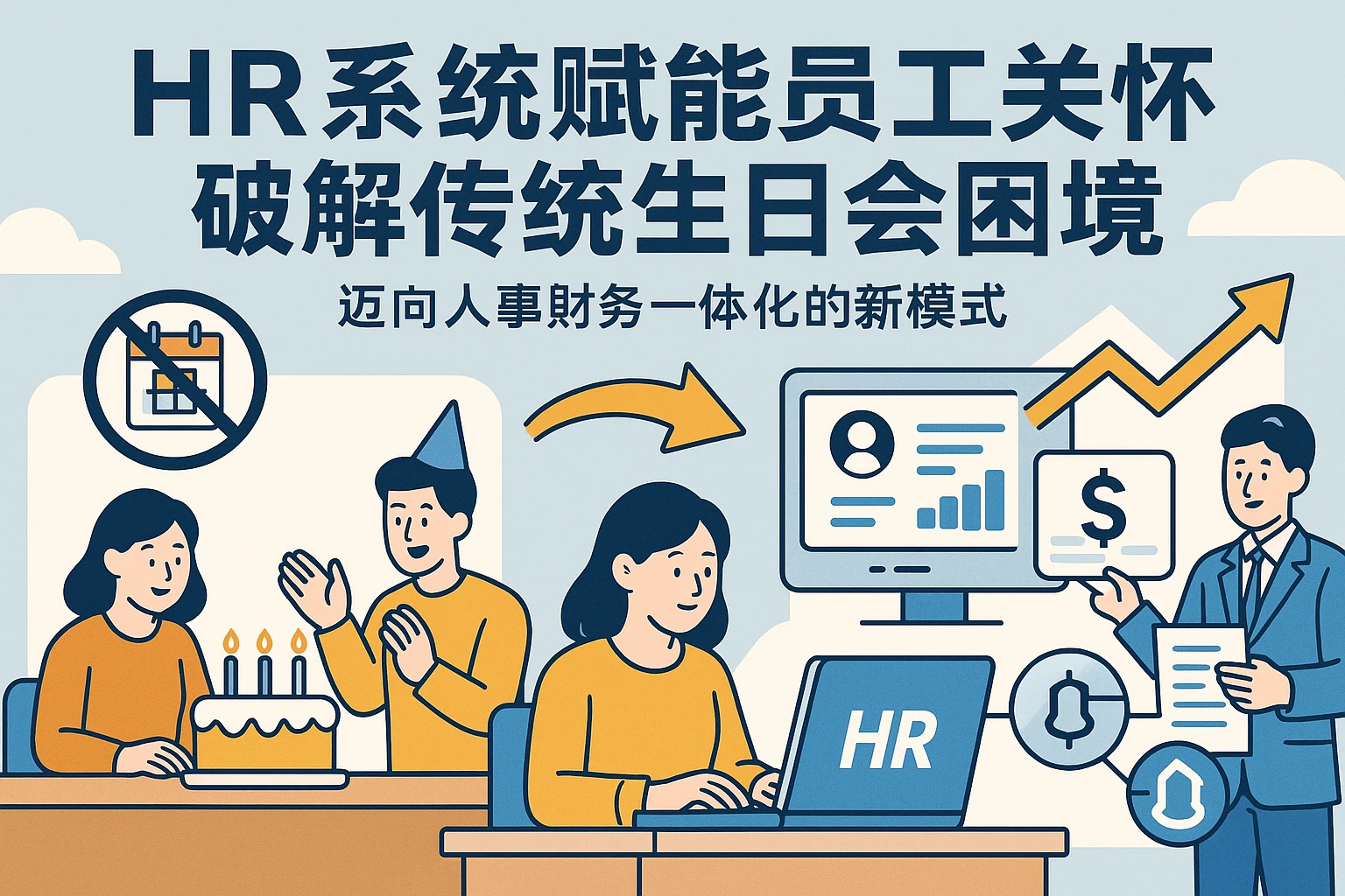 HR系统赋能员工关怀，破解传统生日会困境——迈向人事财务一体化的新模式