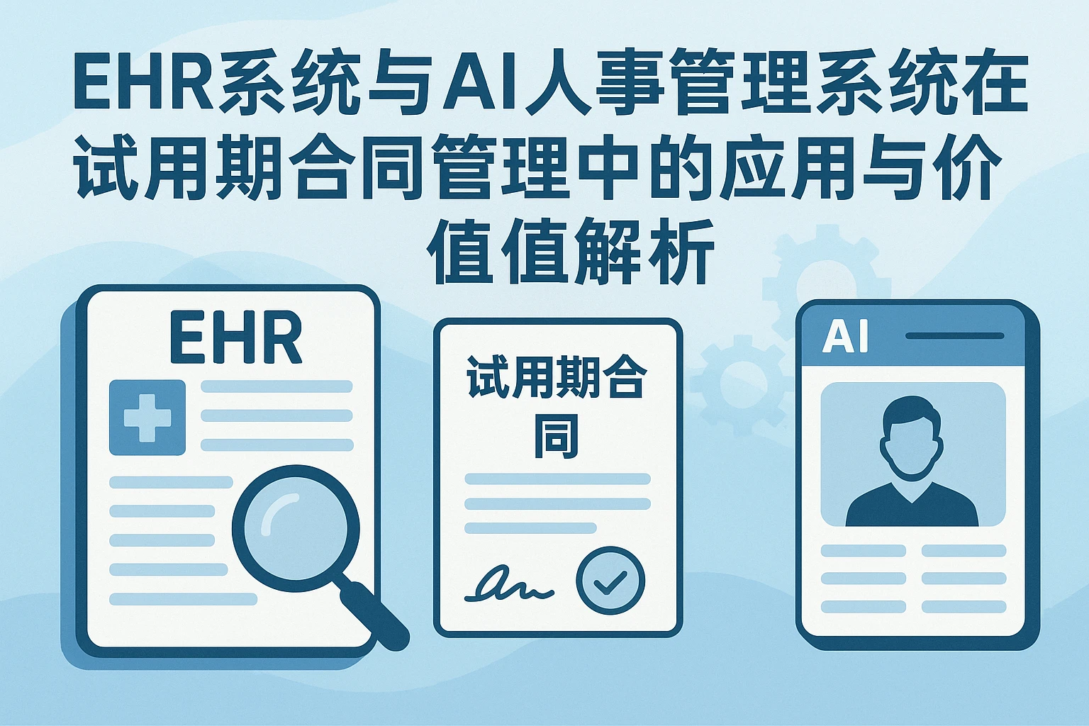 EHR系统与AI人事管理系统在试用期合同管理中的应用与价值解析