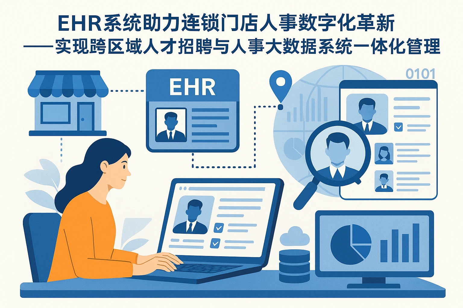 EHR系统助力连锁门店人事数字化革新——实现跨区域人才招聘与人事大数据系统一体化管理