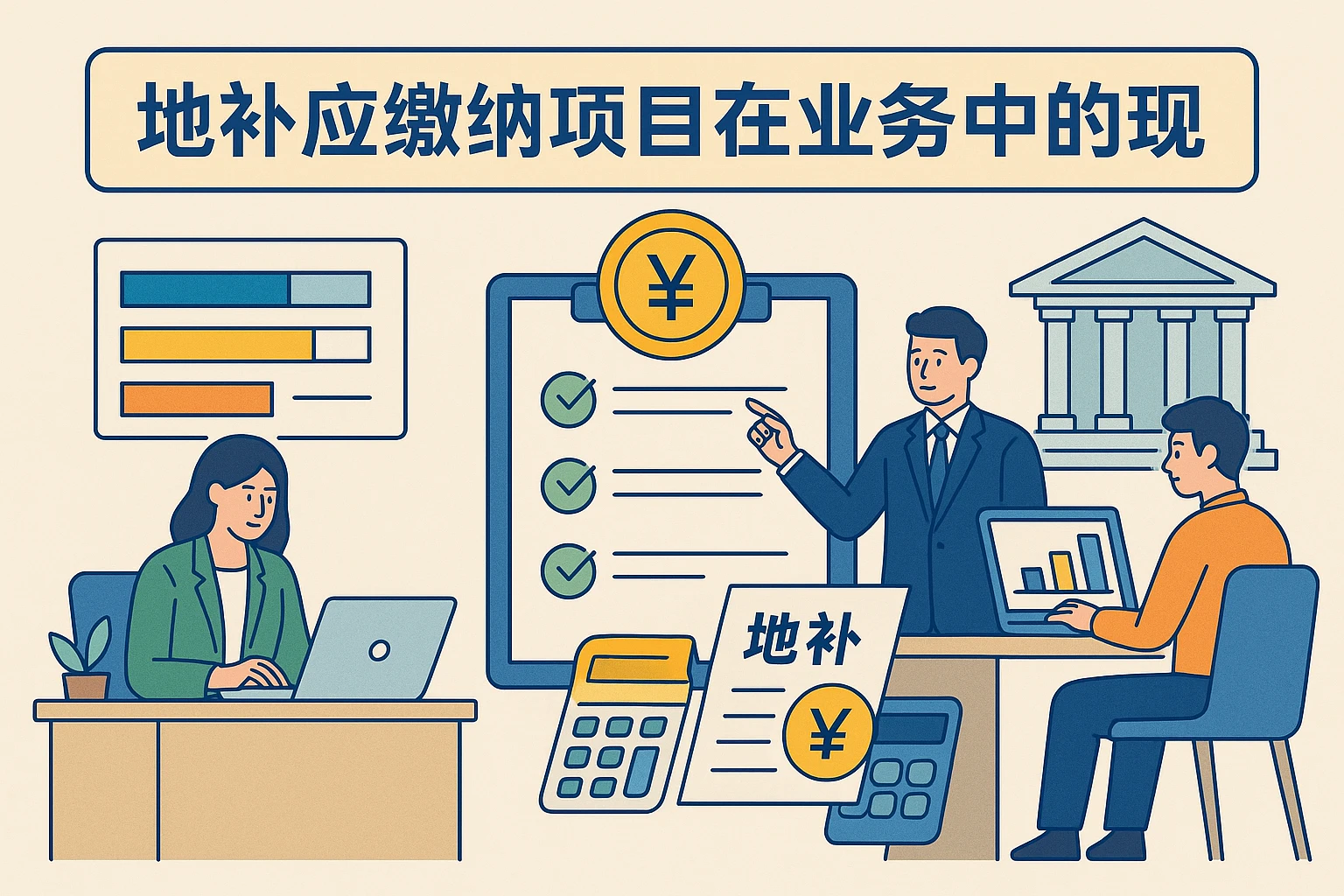 地补应缴纳项目在业务中的体现