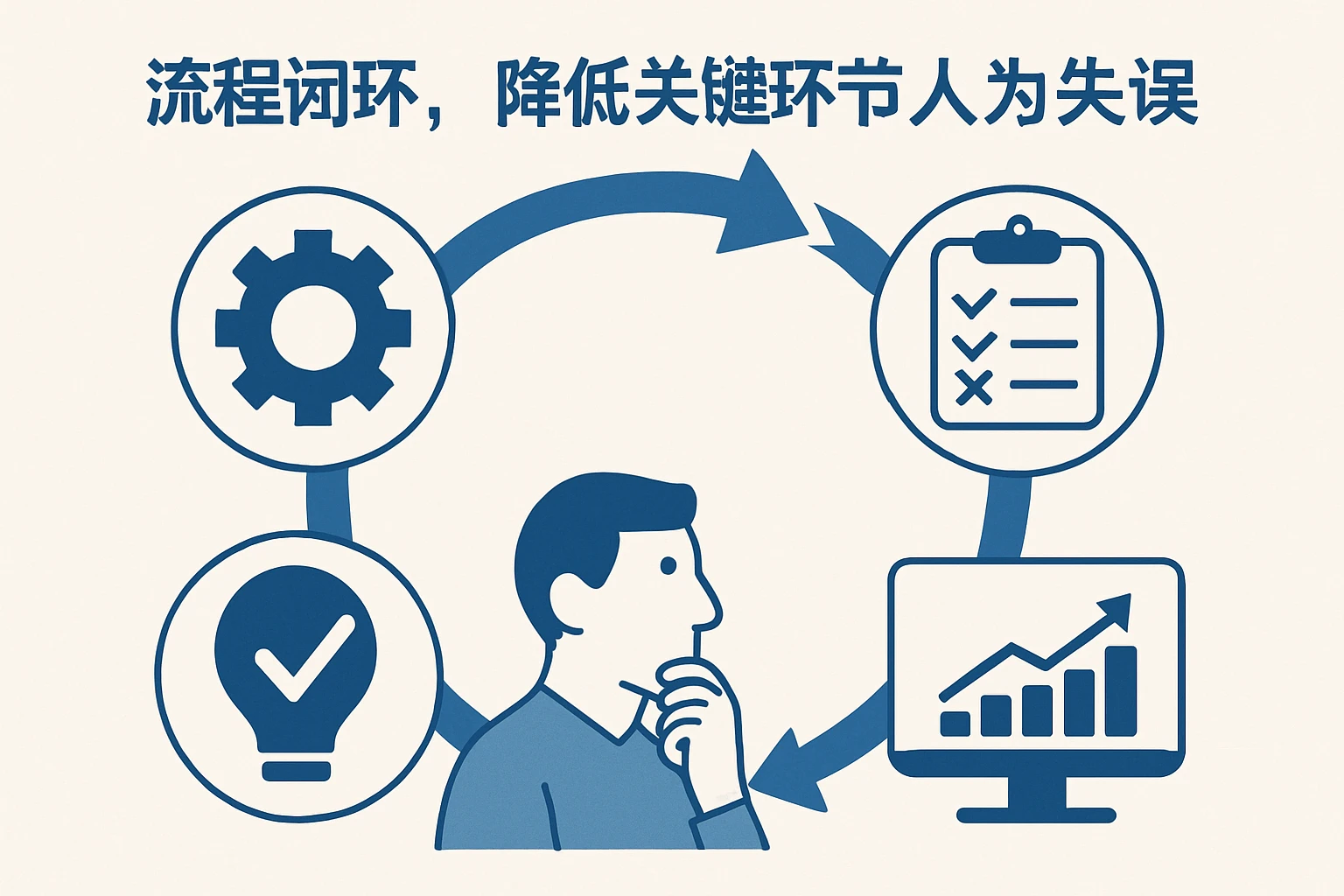 流程闭环，降低关键环节人为失误