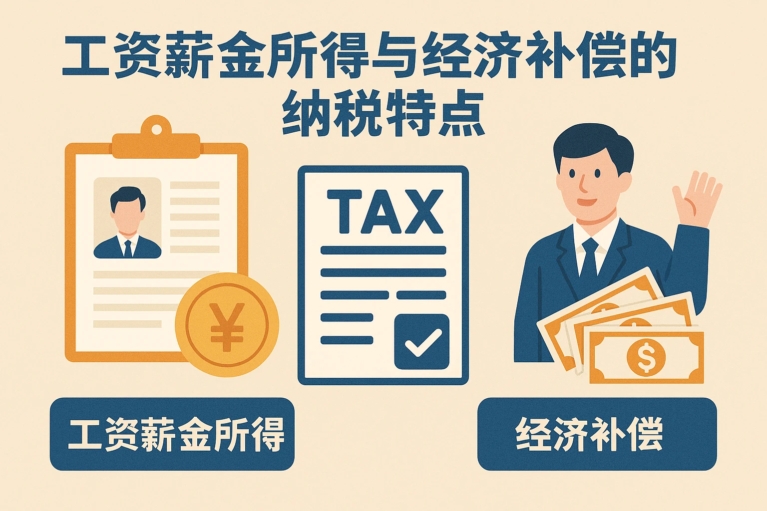 工资薪金所得与经济补偿的纳税特点