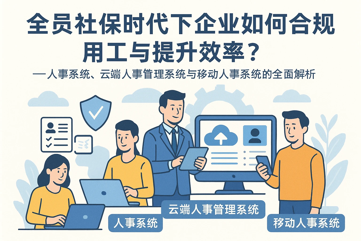 全员社保时代下企业如何合规用工与提升效率？——人事系统、云端人事管理系统与移动人事系统的全面解析
