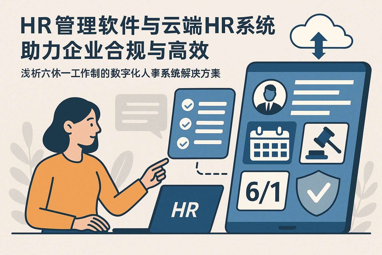 HR管理软件与云端HR系统助力企业合规与高效——浅析六休一工作制的数字化人事系统解决方案