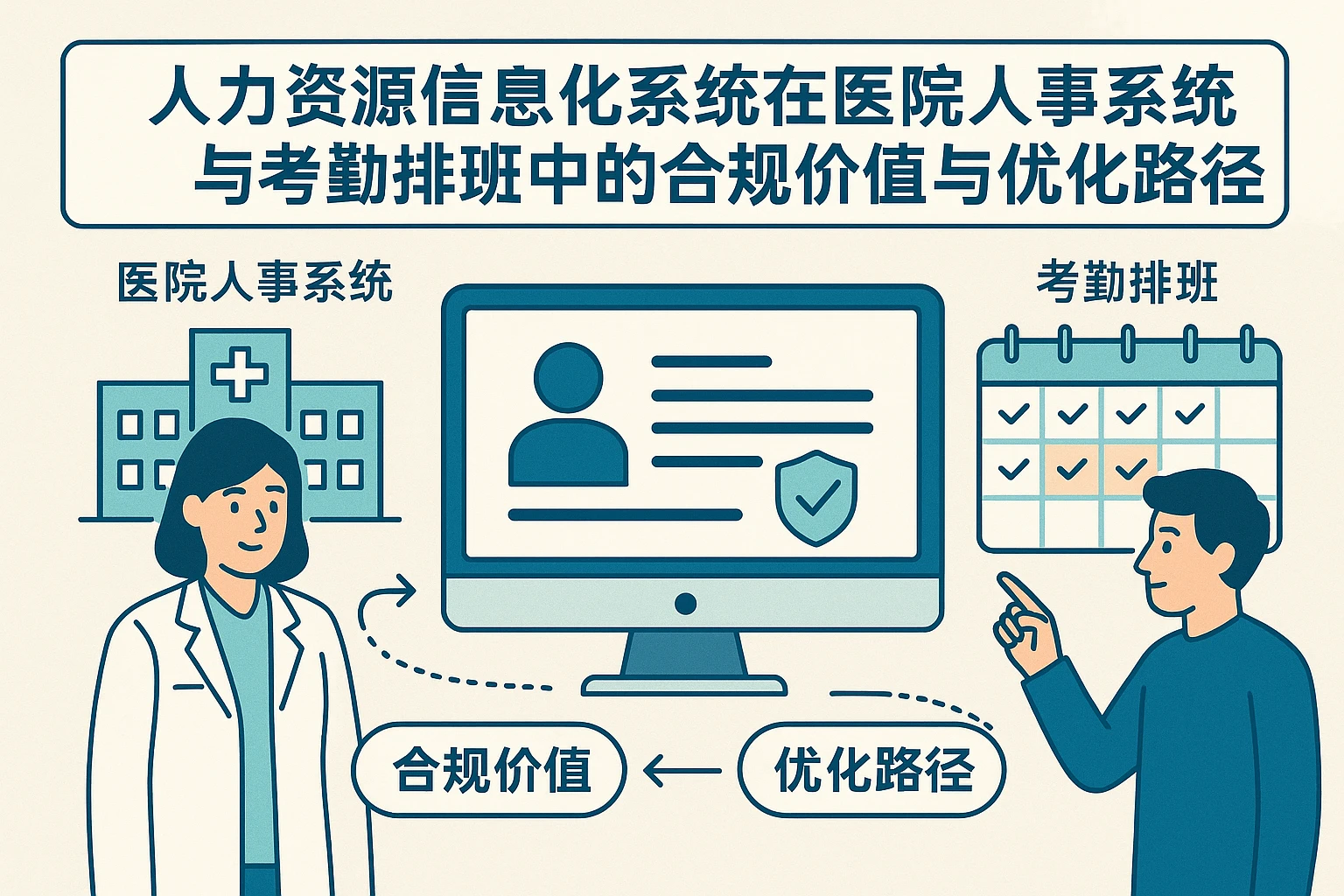人力资源信息化系统在医院人事系统与考勤排班中的合规价值与优化路径