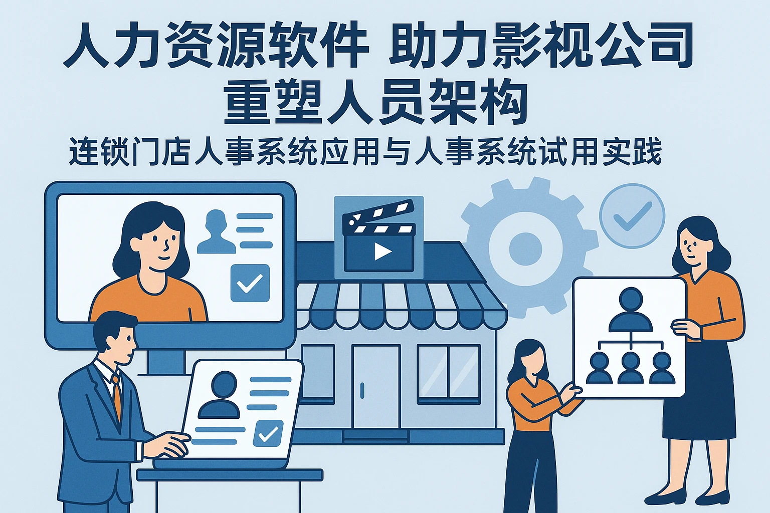 人力资源软件助力影视公司重塑人员架构 —— 连锁门店人事系统应用与人事系统试用实践
