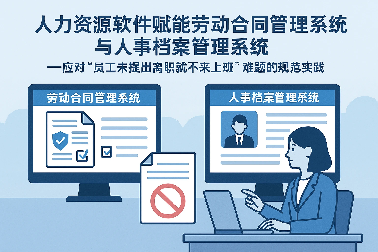 人力资源软件赋能劳动合同管理系统与人事档案管理系统——应对“员工未提出离职就不来上班”难题的规范实践