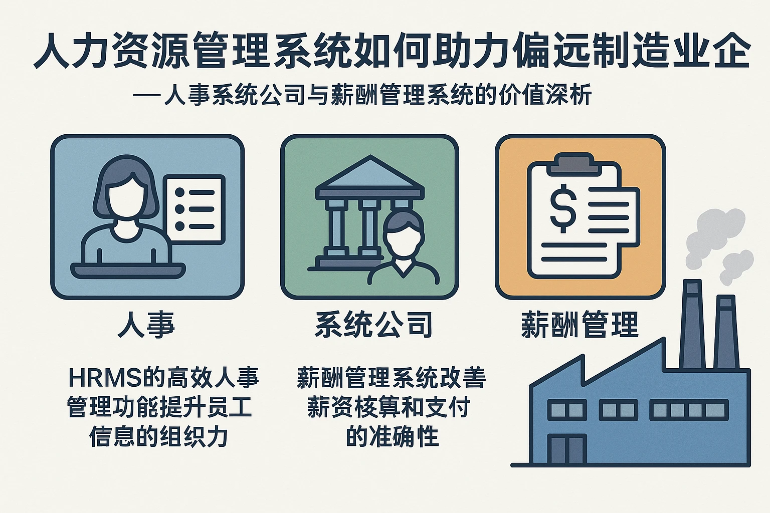 人力资源管理系统如何助力偏远制造业企业升级——人事系统公司与薪酬管理系统的价值深析