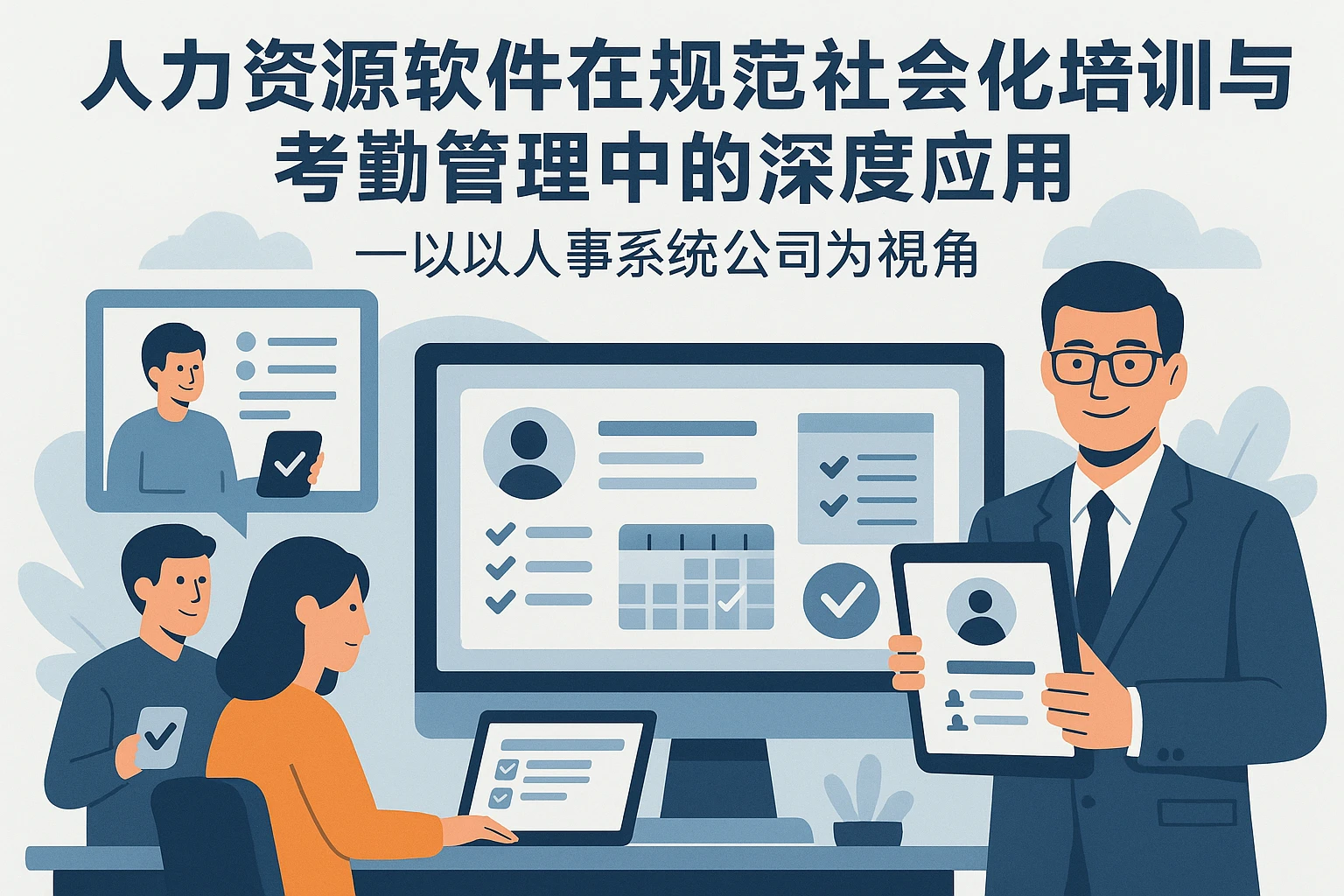 人力资源软件在规范社会化培训与考勤管理中的深度应用——以人事系统公司为视角
