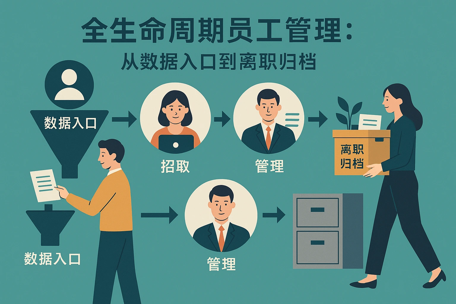 全生命周期员工管理：从数据入口到离职归档