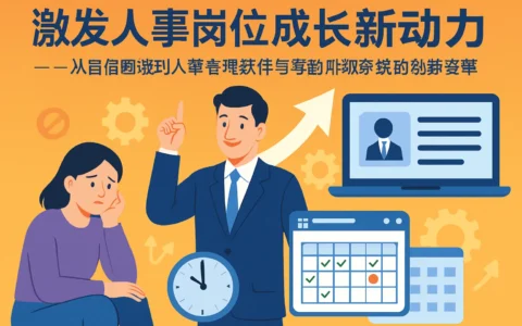 激发人事岗位成长新动力——从自信困境到人事管理软件与考勤排班系统的创新变革