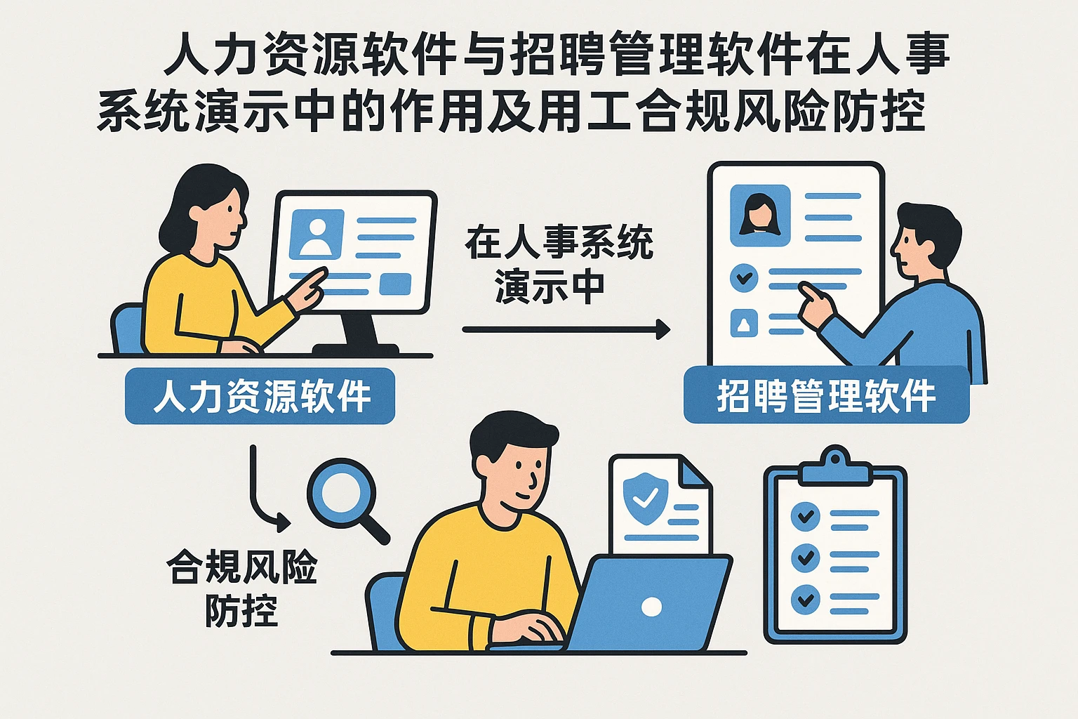 人力资源软件与招聘管理软件在人事系统演示中的作用及用工合规风险防控