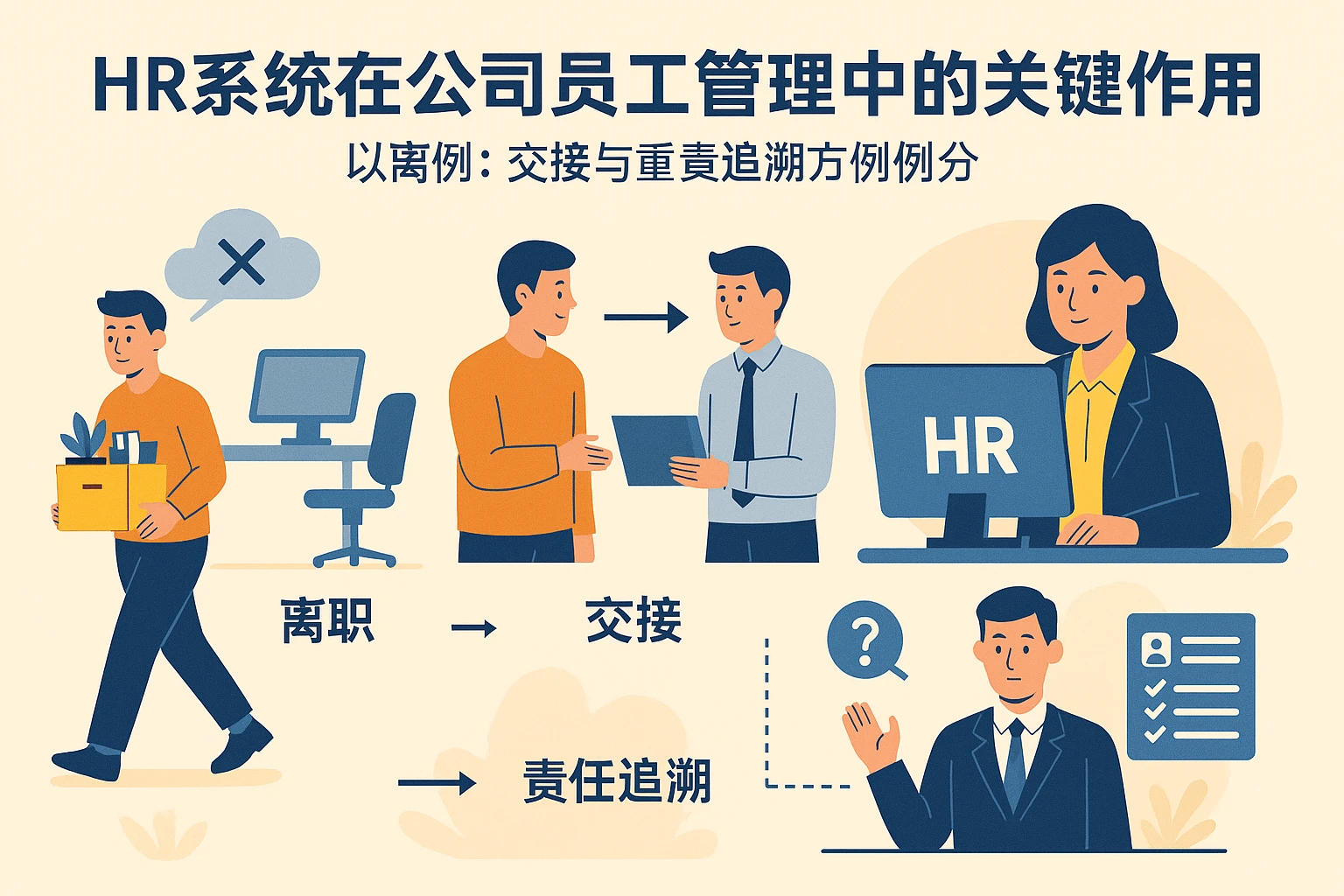 HR系统在公司员工管理中的关键作用——以离职、交接与责任追溯为例