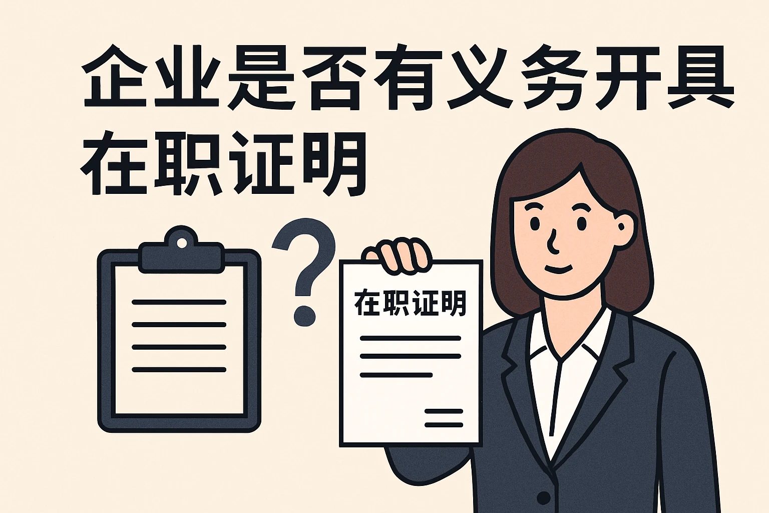 企业是否有义务开具在职证明